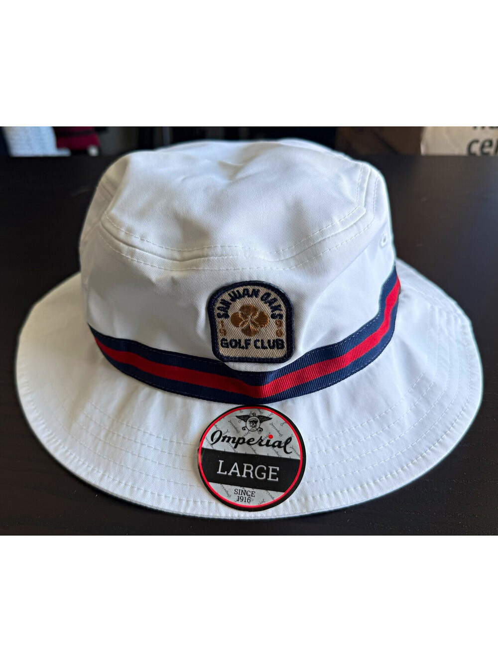 Imperial The Oxford Golf Bucket Hat San Juan Oaks Golf Club Performance Large